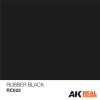 AK Interactive RC022 Rubber Black 10 ml - Akril lakk bázisú makett festék