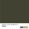 AK Interactive RC025 Dark Olive Drab Nº31 10 ml - Akril lakk bázisú makett festék