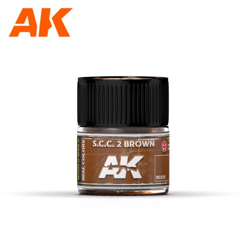 AK Interactive RC035 S.C.C. 2 Brown 10 ml - Akril lakk bázisú makett festék