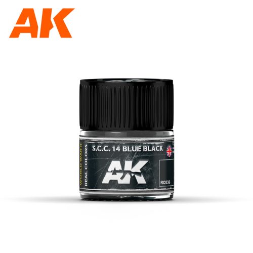 AK Interactive RC036 S.C.C. 14 Blue Black 10 ml - Akril lakk bázisú makett festék