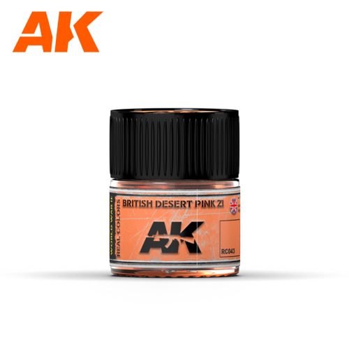 AK Interactive RC043 Bristish Desert Pink ZI 10 ml - Akril lakk bázisú makett festék