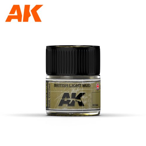 AK Interactive RC044 British Light Mud 10 ml - Akril lakk bázisú makett festék