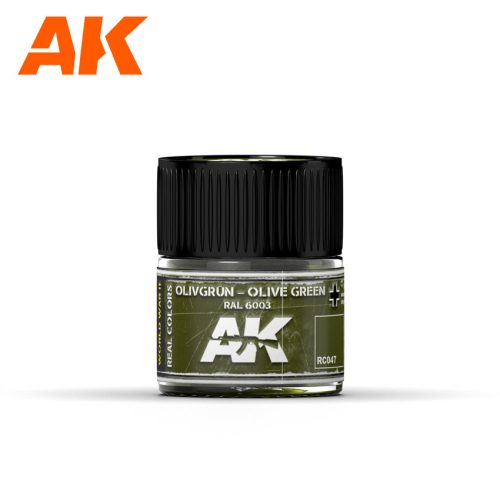 AK Interactive RC047 Olivgrün-Olive Green RAL 6003 10 ml - Akril lakk bázisú makett festék