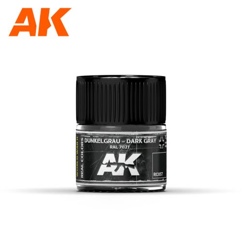 AK Interactive RC057 Dunkelgrau-Dark Gray RAL 7021 10 ml - Akril lakk bázisú makett festék