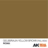 AK Interactive RC063 Gelbbraun-Yellow Brown RAL 8000 10 ml - Akril lakk bázisú makett festék