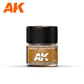   AK Interactive RC064 Erdgelb-Earth Yellow RAL 8002 10 ml - Akril lakk bázisú makett festék