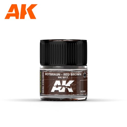 AK Interactive RC068 Rotbraun-Red Brown RAL 8017 10 ml - Akril lakk bázisú makett festék