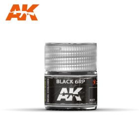   AK Interactive RC071 Black 6RP 10 ml - Akril lakk bázisú makett festék