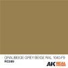 AK Interactive RC089 Graubeige-Grey Beige RAL 1040-F9 10 ml - Akril lakk bázisú makett festék