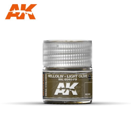 AK Interactive RC090 Helloliv-Light Olive RAL 6040-F9 10 ml - Akril lakk bázisú makett festék