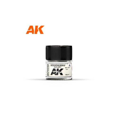 AK Interactive RC217 Seidengrau-Silk Grey RAL 7044 - Akril lakk bázisú makett festék