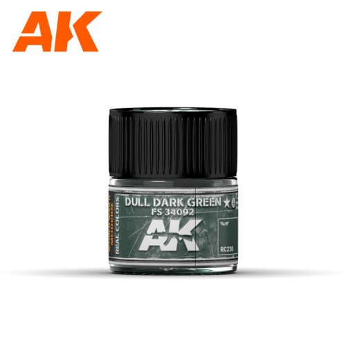 AK Interactive RC230 Dull Dark Green FS 34092 10 ml - Akril lakk bázisú makett festék