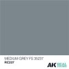 AK Interactive RC237 Medium Grey FS 35237 10 ml - Akril lakk bázisú makett festék