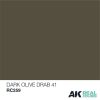 AK Interactive RC259 Dark Olive Drab 41 10 ml - Akril lakk bázisú makett festék