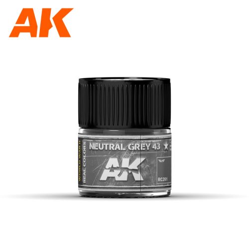 AK Interactive RC261 Neutral Grey 43 10 ml - Akril lakk bázisú makett festék