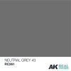 AK Interactive RC261 Neutral Grey 43 10 ml - Akril lakk bázisú makett festék