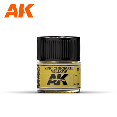 AK Interactive RC263 Zinc Chromate Yellow 10 ml - Akril lakk bázisú makett festék