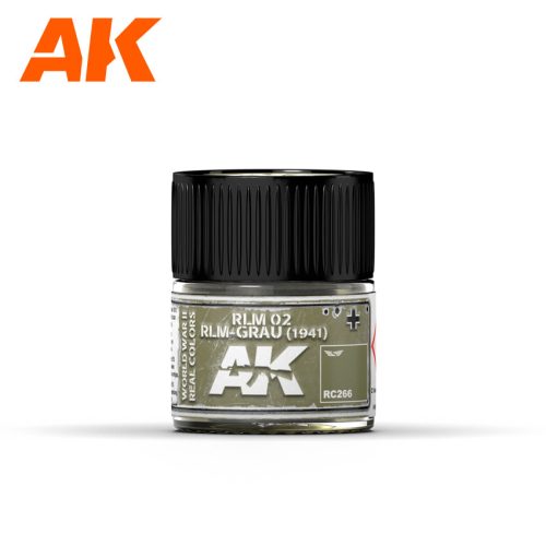 AK Interactive RC266 RLM 02 RLM-GRAU (1941) 10 ml - Akril lakk bázisú makett festék