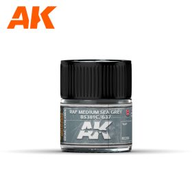   AK Interactive RC289 RAF Medium Sea Grey BS381C/637 10 ml - Akril lakk bázisú makett festék