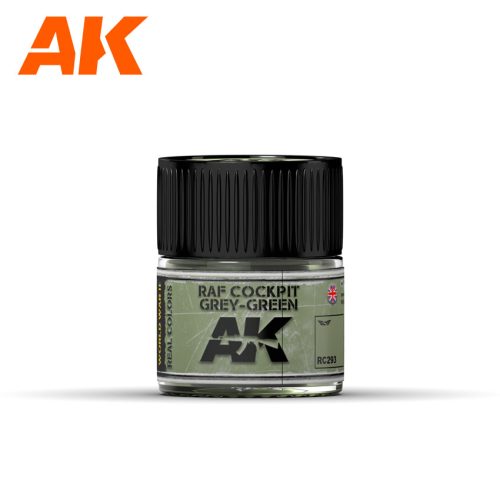 AK Interactive RC293 RAF Cockpit Grey-Green 10 ml - Akril lakk bázisú makett festék