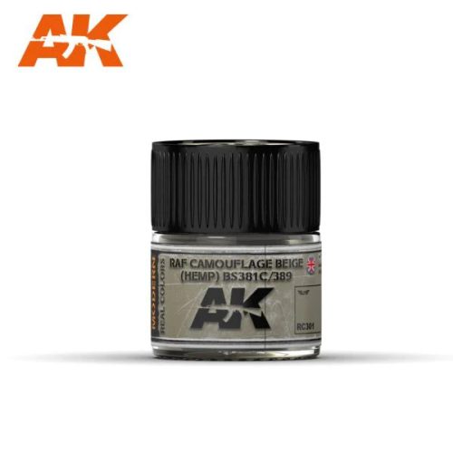 AK Interactive RC301 RAF Camouflage Beige (HEMP) BS 381C/389 10 ml - Akril lakk bázisú makett festék