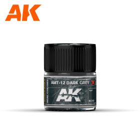   AK Interactive RC318 AMT-12 Dark Grey 10 ml - Akril lakk bázisú makett festék