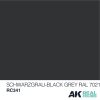 AK Interactive RC341 Schwarzgrau - Black Grey  RAL7021 10 ml - Akril lakk bázisú makett festék