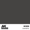 AK Interactive RC819 Gun Metal 17 ml - Akril lakk bázisú makett festék