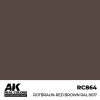 AK Interactive RC864 Rotbraun-Red Brown RAL 8017 17 ml - Akril lakk bázisú makett festék