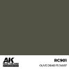 AK Interactive RC901 Olive Drab FS 34087 17 ml - Akril lakk bázisú makett festék