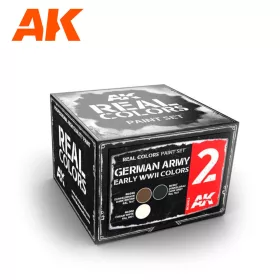   AK Interactive RCS002 GERMAN ARMY EARLY WWII COLORS SET - Akril lakk bázisú makett festék készlet