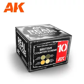   AK Interactive RCS010 BRITISH COUNTER SCHEME SET - Akril lakk bázisú makett festék készlet