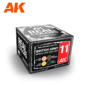   AK Interactive RCS011 BRISTISH ARMY AFRICA, LATE 1942-1943 SET - Akril lakk bázisú makett festék készlet