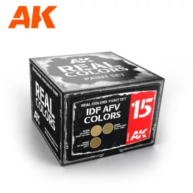   AK Interactive RCS015 IDF AFV COLORS SET - Akril lakk bázisú makett festék készlet