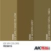 AK Interactive RCS015 IDF AFV COLORS SET - Akril lakk bázisú makett festék készlet