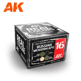   AK Interactive RCS016 RUSSIAN MODERN AFV SET - Akril lakk bázisú makett festék készlet