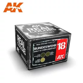   AK Interactive RCS018 BUNDESWEHR EARLY & COMPLEMENTARY SET - Akril lakk bázisú makett festék készlet