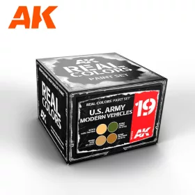   AK Interactive RCS019 U.S.ARMY MODERN VEHICLES SET - Akril lakk bázisú makett festék készlet