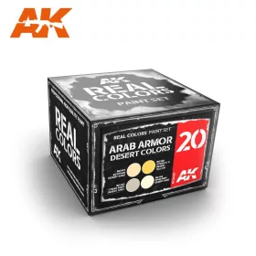   AK Interactive RCS020 ARAB ARMOR DESERT COLORS SET - Akril lakk bázisú makett festék készlet