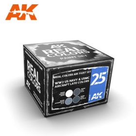   AK Interactive RCS025 WW2 US NAVY & USMC AIRCRAFT LATE COLORS SET - Akril lakk bázisú makett festék készlet