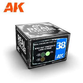   AK Interactive RCS038 WW2 RAF TEMPERATE LAND SCHEME SET - Akril lakk bázisú makett festék készlet
