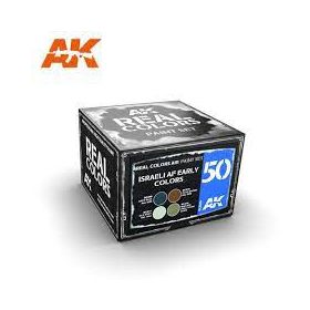   AK Interactive RCS050 ISRAELI AF EARLY COLORS SET - Akril lakk bázisú makett festék készlet