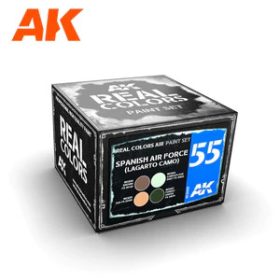   AK Interactive RCS055 FAE (LAGARTO CAMO) AIR FORCE SET - Akril lakk bázisú makett festék készlet