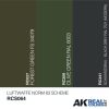 AK Interactive RCS064 LUFTWAFFE NORM 83 SCHEME SET - Akril lakk bázisú makettfesték készlet