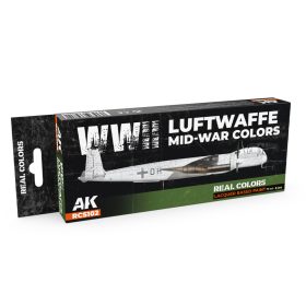   AK Interactive RCS102 WWII Luftwaffe Mid-War Colors - Akril lakk bázisú makett festék készlet