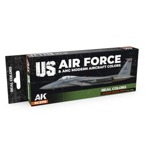 AK Interactive RCS119 US Air Force & ANG Modern Aircraft Colors - Akril lakk bázisú makett festék készlet