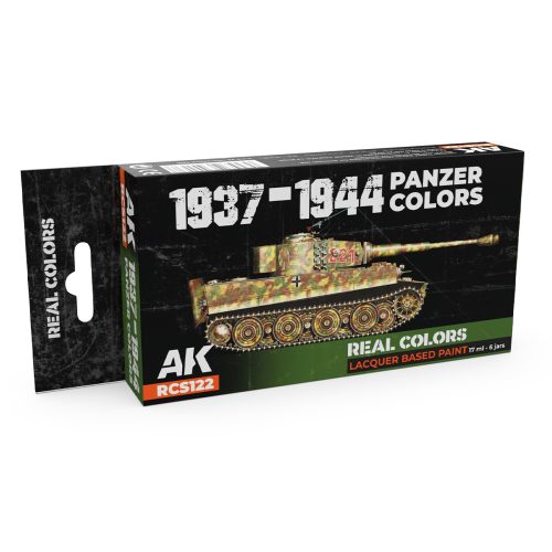 AK Interactive RCS122 1937-1944 Panzer Colors - Akril lakk bázisú makett festék készlet