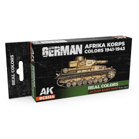   AK Interactive RCS124 German Afrika Korps Colors 1941-1943 - Akril lakk bázisú makett festék készlet
