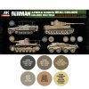 AK Interactive RCS124 German Afrika Korps Colors 1941-1943 - Akril lakk bázisú makett festék készlet