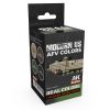 AK Interactive RCS130 US Army Modern AFV Colors - Akril lakk bázisú makett festék készlet